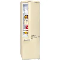 exquisit Kühl-/Gefrierkombination RKGC250-70-H-160E magnolienweiss, 181 cm hoch, 55 cm breit, 244 L Volumen, 4 Sterne Gefrieren