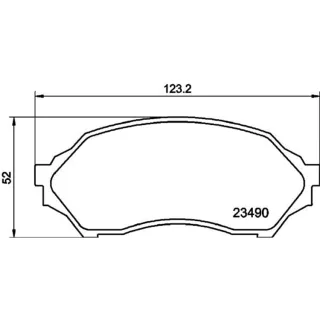 Hella Bremsbel?ge vorne Mazda 323 BJ