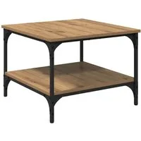 vidaXL Nachttisch Couchtisch Artisan-Eiche 55 x 55 x 40 cm Holzwerkstoff (1-St)