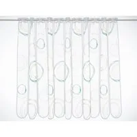 Gardinen Kranzusch Scheibengardine Kringel (1 St), Stangendurchzug, transparent, Stablöcher,transparent