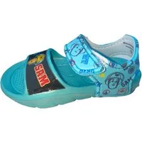 Feuerwehrmann Sam Feuerwehrmann Sam Sandalen Badeschuhe Schuhe für Jungen + Mädchen, rutschfeste Sohle, Klettverschluss, Kinderschuhe Sommerschuhe Schwimmschuhe blau Gr.24/25 26/27 28/29 30/31 Badesandale