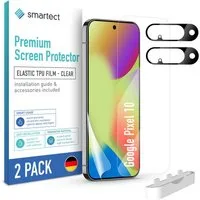 smartect Displayschutzfolie TPU Schutzfolie Klar für Google Pixel 10, Set, 2 Stück, (Display + Kamera) Panzerfolie Displayfolie