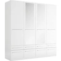 priess Kleiderschrank Schrank Garderobe Wäscheschrank Barcelona in 5 Breiten viel Stauraum, geräumige Schubkästen, mit Spiegel, MADE IN GERMANY