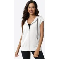 Imily Bela Kapuzenpullover Damen ärmelloses Sweatshirt mit Reißverschluss (Packung, 1-tlg., 1per-Pack) mit Kapuze