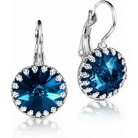 LUISIA® Paar Ohrhänger Kronen Ohrringe "Vivana" mit Kristallen von Swarovski® (2-tlg., inkl. Schmuckbox)