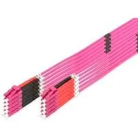 LWL Patchkabel, Duplex, LC > LC Stecker, Multimode OM4 hellviolett, 5 Meter