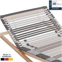 Lattenrost Ergonomischer 7-Zonen Lattenrost, Fertig Montiert, Manuell Verstellbar, AM Qualitätsmatratzen, Kopfteil Kopfteil 13-fach höhenverstellbar, Fußteil Fußteil 13-fach höhenverstellbar, 80x200 cm