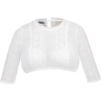 MarJo Dirndlbluse Dirndlbluse Gustina-Nova halbarm creme