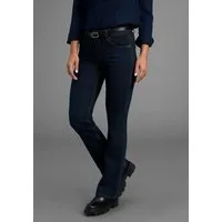 Arizona Bootcut-Jeans Bund mit seitlichem Gummizugeinsatz hohe Leibhöhe, Bootcut, mit Stretch, klassischer 5-Pocket-Style