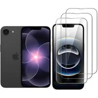 CLM-Tech Displayschutzglas 3X für iPhone 17e, Panzerglas Folie - Blasenfreie Anbringung und kratzfest -, 3 Stück, Anti-Fingerabdruck