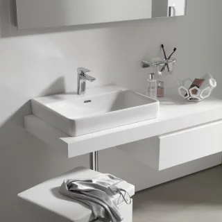 LAUFEN Aufsatzwaschtisch LAUFEN Pro S 550x465, weiß,Unterseite geschliffen, 81696.2, 8169620001561 H8169620001561
