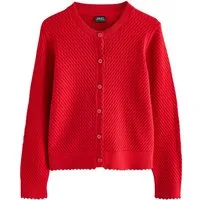 Next Strickjacke Cardigan mit Zopfstrickmuster für die Schule (1-tlg)