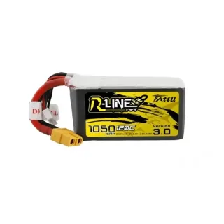 TATTU R-LINE V3.0 22.2V 1050mAh 120C 6S LiPo Battery XT60 for RC FPV Racing Drone