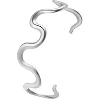 Hey Happiness Armspange Abstrakte Wellen, Offener Cuff Armreif, Eleganter Edelstahl Damen Armband, wasserfest