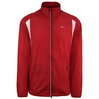 Nike -Logo Langarm Zip Up Red Mens Leichte Jacke 320829 648