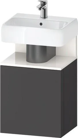 Duravit Qatego Waschtischunterbau wandhängend Graphit Matt 440x350x645 mm - QA4076L22490000 QA4076L22490000