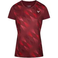 VICTOR Trainingsshirt T-44102 D (hohe Atmungsaktivität) rot Damen