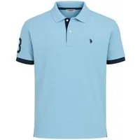 U.S. Polo Assn. Poloshirt US16927 (100% Baumwolle) hellblau Herren