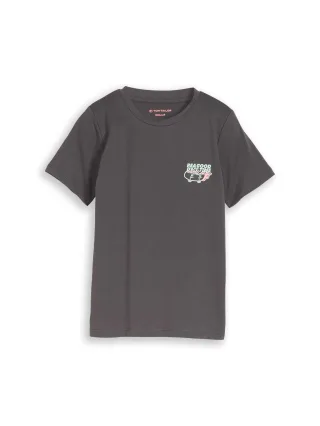 tom tailor kids - T-Shirt mit Print dark urban grey - Gr. - 122