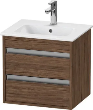Duravit Ketho Waschtischunterbau wandhängend Nussbaum dunkel Matt 500x412x480 mm - KT644402121 KT644402121