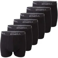 O'Neill Boxershorts Herren Retroshorts Männer Unterwäsche (Vorteilspack, 6-St) Basic Boxer mit Stretch