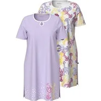 Ulla Popken Bigshirt Bigshirts 2er-Pack Hummer Rundhals Halbarm