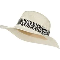 styleBREAKER Sonnenhut Panama Strohhut Hutband Azteken Muster (1-St)