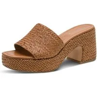 Tamaris Pantolette Blockabsatz, Plateau, Sommerschuh in trendiger Flechtoptik