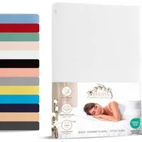 livessa Spannbettlaken Jersey Spannbettlaken Bettlaken Baumwolle weich Rundumgummi, Jersey, Gummizug: Rundumgummizug, In 9 Größen und vielen Farben erhältlich aus 100% Baumwolle