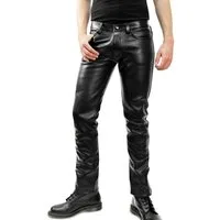 BOCKLE Lederhose Bockle® Bockle® 7 BoB Pants Herren Lederhose Lederjeans Echtleder