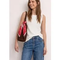 STREET ONE Mesh-Top 2-in-1-Sommertop in Unifarben