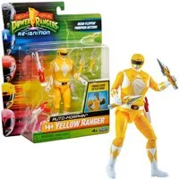 Playmates Toys Actionfigur Mighty Morphin Power Rangers Auto-Morphin Figur, Verwandlungsfunktion, Bewegliche Gelenke, Umfangreiches Zubehör