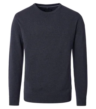 CASAMODA - Baumwollpullover blau - Gr. - XL