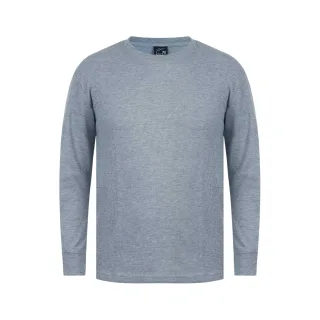 Fabric - T-Shirt für Herren, Langärmlig (Grau)