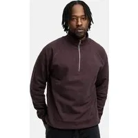 BEHYPE STUDIOS Sweatshirt IM OVERSIZE FIT, HALF-ZIP Herren lockerer Sweater mit Stehkragen