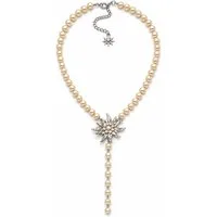 COLLEZIONE ALESSANDRO Kette mit Anhänger Alpenkette, Perlenkette mit Edelweiß
