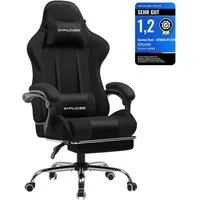GTPLAYER Gaming-Stuhl Bürostuhl mit Massagefunktion, Fußstütze, Kopfstütze (Packung), Ergonomischer Gamer Stuhl Maximale Belastung 150 kg, 360° drehbar