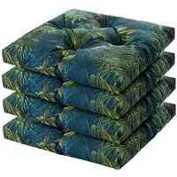 Hobbygarden Stuhlkissen Sitzkissen 45x45cm wasserdichtes Stuhlkissen für Gartenstühle Sessel, 6 cm Polsterung, wetterfest, Outdoor & Indoor geeignet