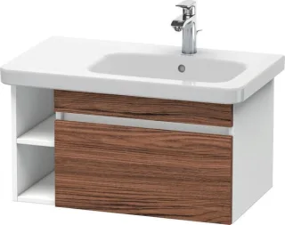 Duravit DuraStyle Waschtischunterbau wandhängend Nussbaum dunkel & Weiß Matt 730x448x398 mm - DS6393 DS639302118