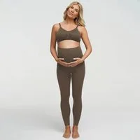 cfab (creamy fabrics) Umstandsleggings Seamless Umstandsleggings mit hohem Bund-Taupe-2XL (1-tlg)