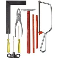 Pebaro Kinder-Werkzeug-Set Werkzeug-Set in Polybeutel, 9 Teile, 942