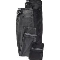 HENSON&HENSON Stretch-Jeans (Set, 2er-Pack) aus strapazierfähigem 12 oz Denim