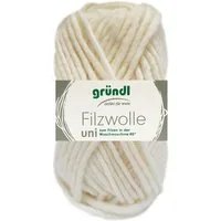 Gründl 50 Gramm Gründl Filzwolle Uni Farbauswahl Bastelgarn