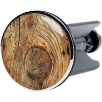 Sanilo Waschbeckenstöpsel Rustikal, Ø 4.0 cm, hochwertig, universell, mit Motiv, 100% wasserdicht