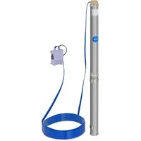 Hillvert Tiefbrunnenpumpe 10.800 l/h Tauchpumpe 2200 W Wasserpumpe Förderhöhe 91 m Kabel 20 m