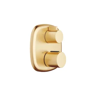 Dornbracht UP-Thermostat mit Zweiwege-Mengenregulierung COYA 36426404 Messing gebürstet (23kt,364264 36426404-28