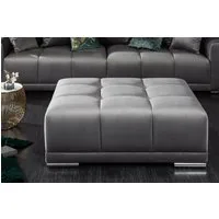 riess-ambiente Fußhocker ELEGANCIA 110cm silbergrau, mit Samtbezug