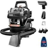 Bissell Multi-Sauger 3700N, Triple Action™: Dämpfen, Schrubben und Saugen, Leistungsstarke 1000 W