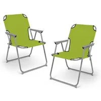 Spetebo Campingstuhl Camping Klappstuhl belastbar bis 120 kg - 2er Set (Anzahl, 1 St), zusammenklappbar