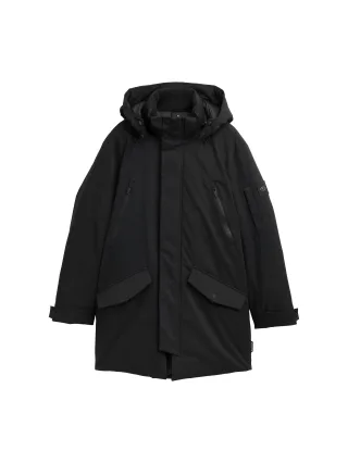 Tom Tailor - TT.PRO.TECH Parka mit abnehmbarer Kapuze black - Gr. - M
